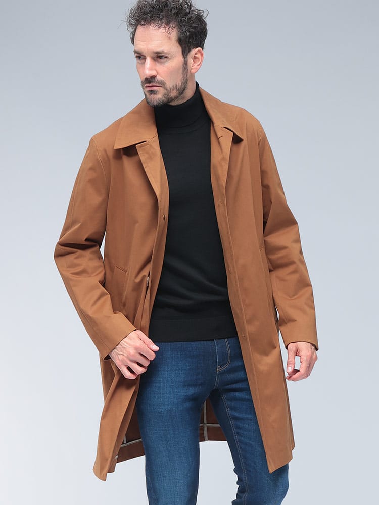 HUGO BOSS (ヒューゴボス) リラックスフィット ストレッチ ステンカラーコート HBCLARK10272956 メンズ