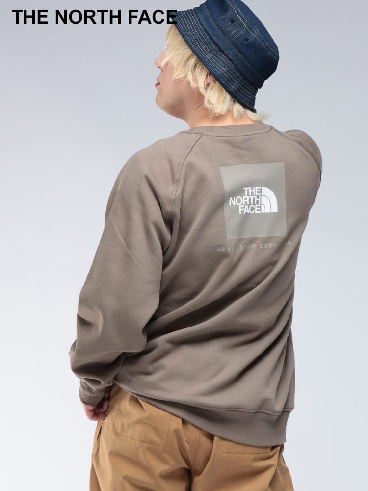 スウェット トレーナー ボックスロゴバックプリント クルーネック Raglan Redbox Sweatshirt NF0A89FAD22 トップス シャツ ロゴ 大きいサイズ メンズ