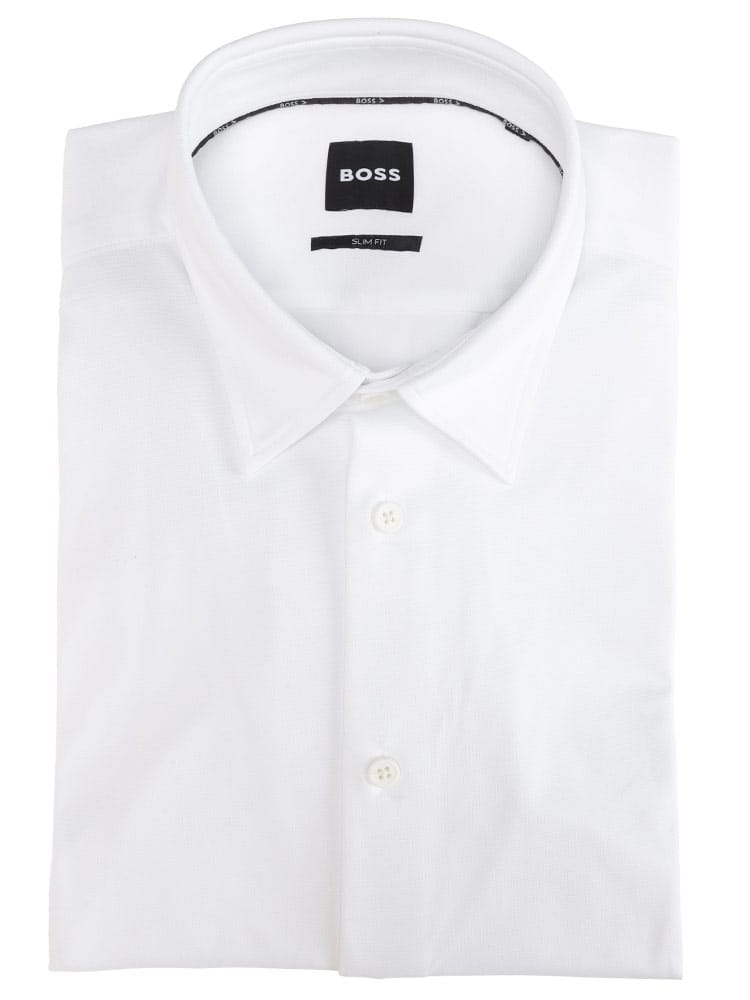 HUGO BOSS (ヒューゴボス) 無地 長袖 ドレスシャツ SLIMFIT HB50533434 メンズ