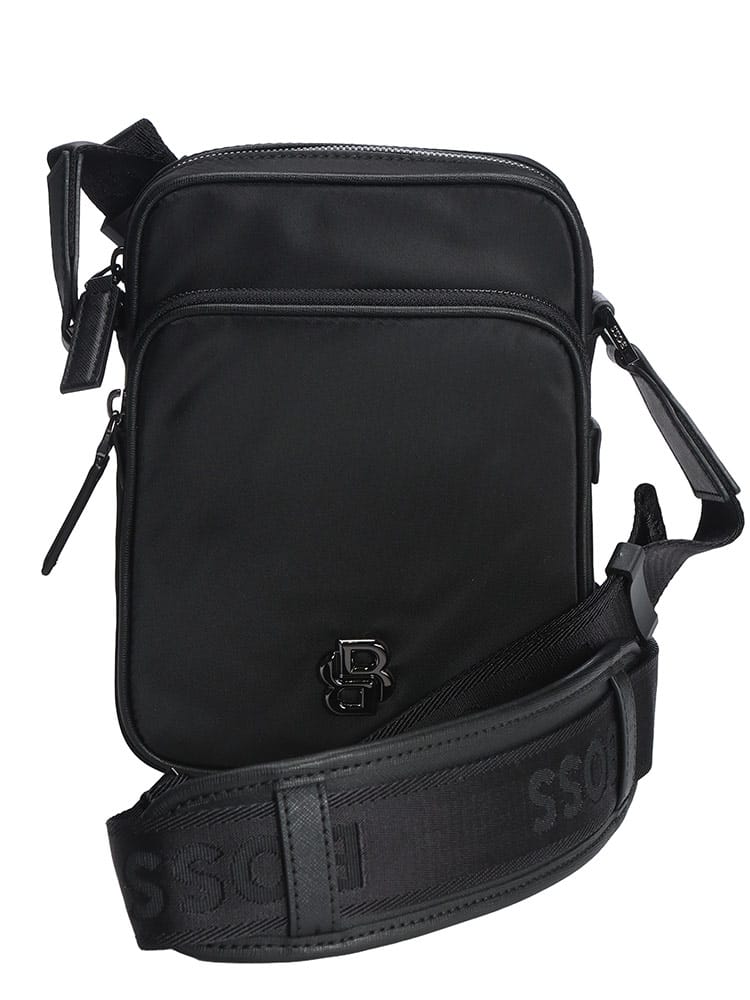 HUGO BOSS (ヒューゴボス) ツイル Double Bモノグラム レポーターバッグ HB50523462 メンズ