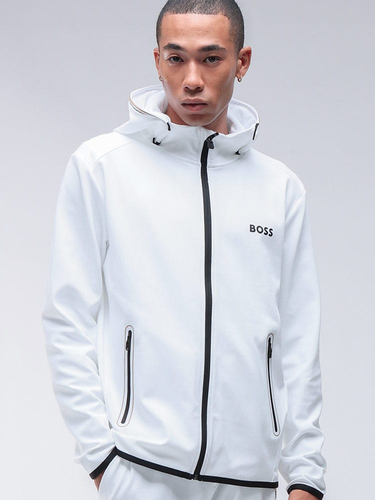 HUGO BOSS (ヒューゴボス) アクティブ ストレッチギャバジン ジップアップ パーカー HBG50542948 メンズ