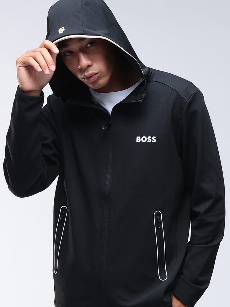 HUGO BOSS (ヒューゴボス) アクティブ ストレッチギャバジン ジップアップ パーカー HBG50542948 メンズ
