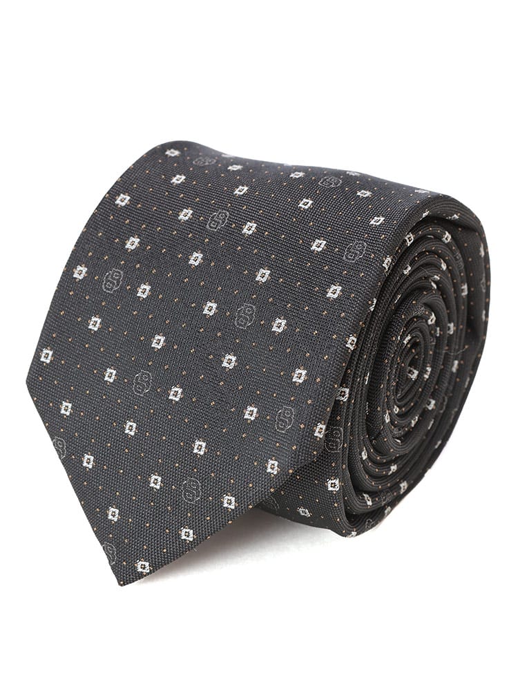 HUGO BOSS (ヒューゴボス) シルク混 BB ＆ ドット柄 ネクタイ HB50544757 メンズ