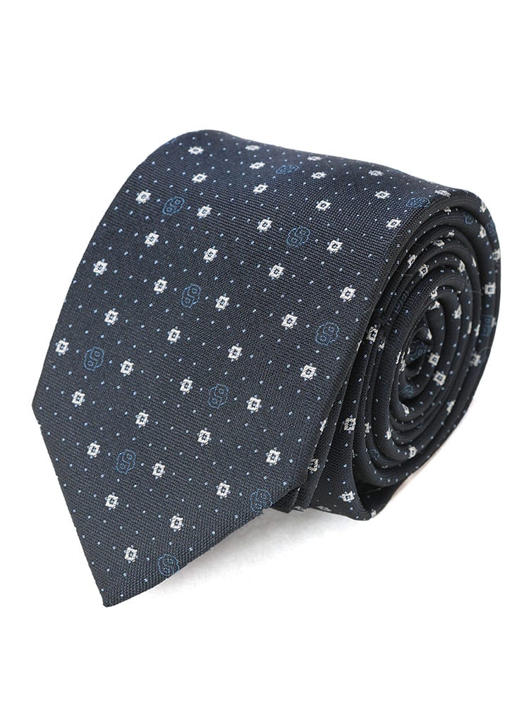 HUGO BOSS (ヒューゴボス) シルク混 BB ＆ ドット柄 ネクタイ HB50544757 メンズ