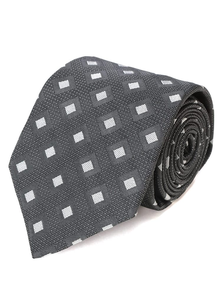 HUGO BOSS (ヒューゴボス) シルク混 ダイヤ柄 ネクタイ HB50544762 メンズ