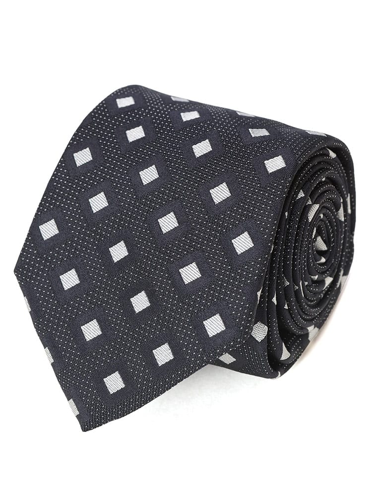 HUGO BOSS (ヒューゴボス) シルク混 ダイヤ柄 ネクタイ HB50544762 メンズ