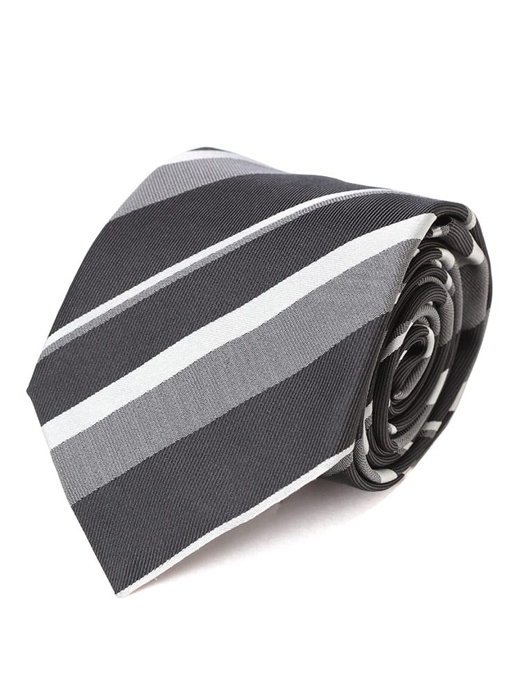 HUGO BOSS (ヒューゴボス) シルク100％ レジメンタル ストライプ柄 ネクタイ HB50545206 メンズ