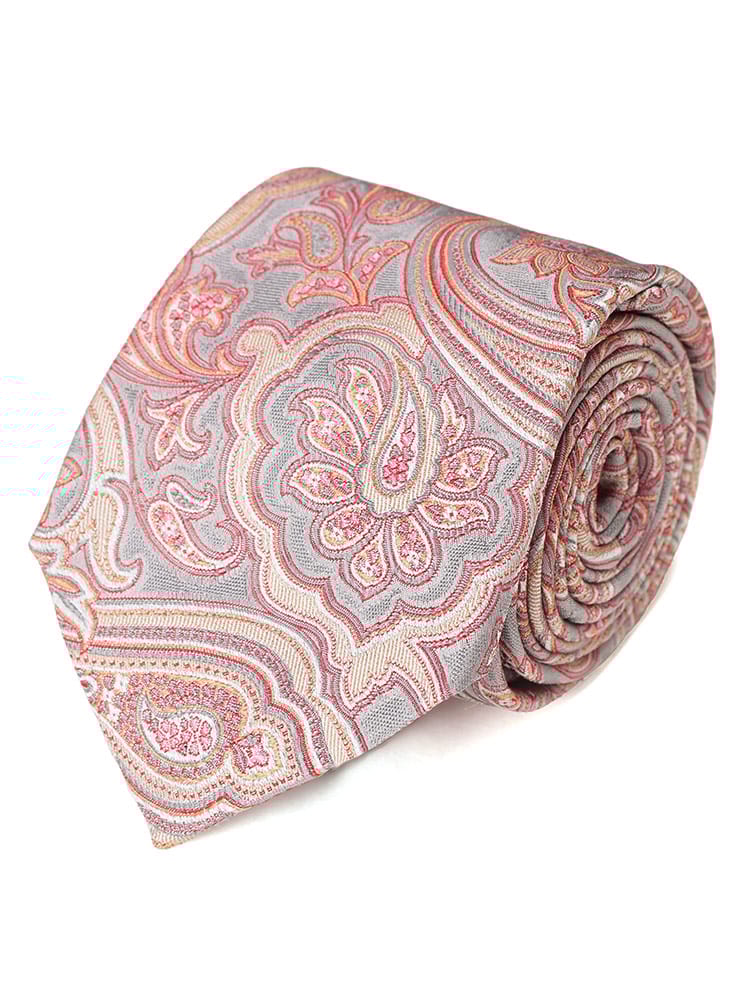 ETRO (エトロ) シルク100％ フラワー＆ペイズリー柄 ネクタイ ETMASA001AQ224 メンズ