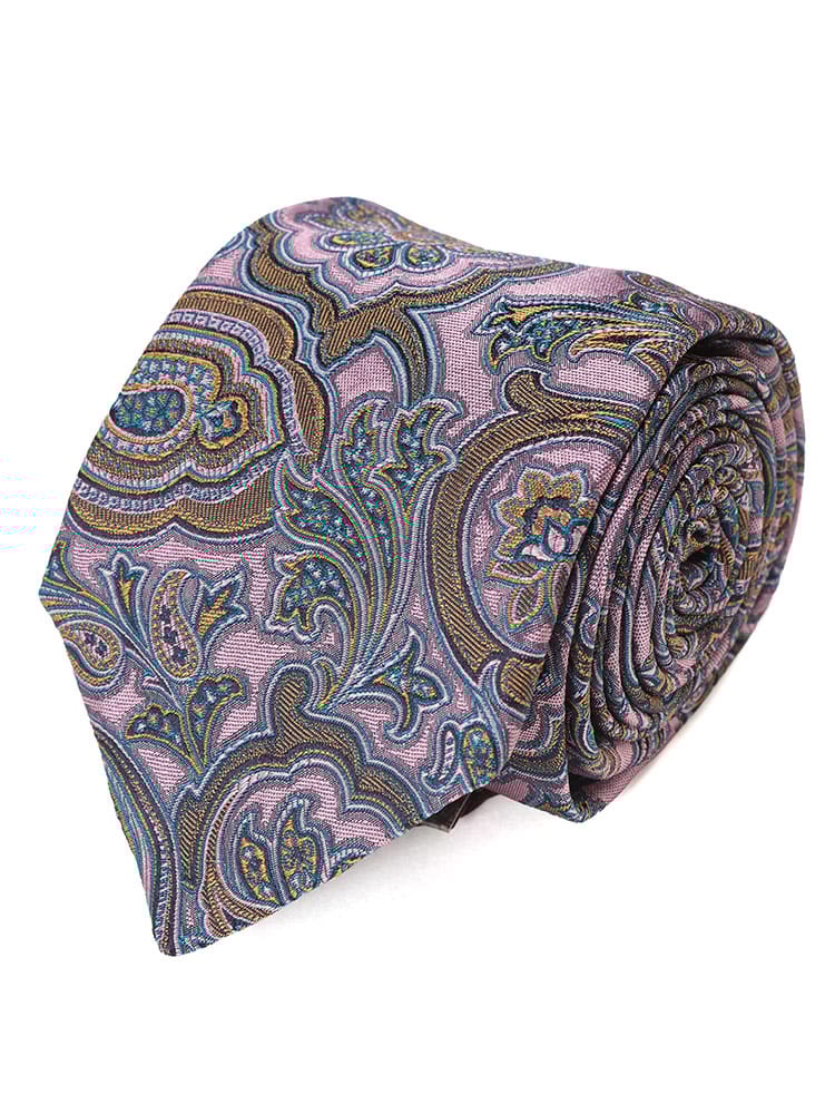ETRO (エトロ) シルク100％ フラワー＆ペイズリー柄 ネクタイ ETMASA001AQ224 メンズ