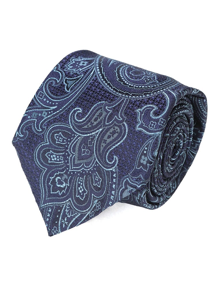ETRO (エトロ) シルク100％ フラワー＆ペイズリー柄 ネクタイ ETMASA001AQ234 メンズ