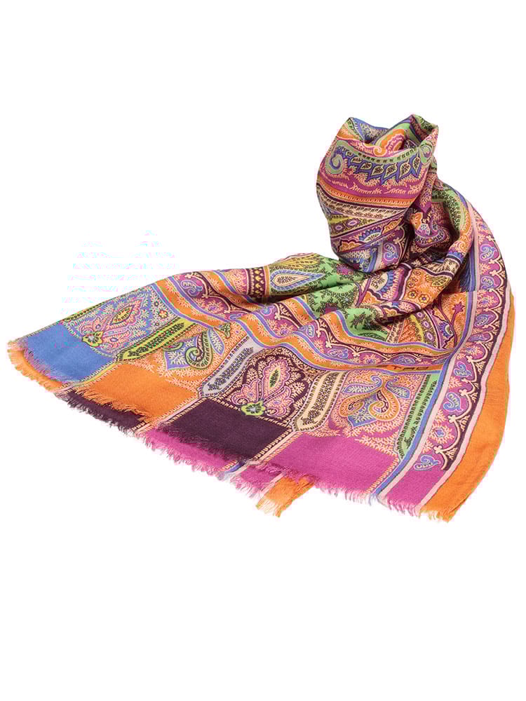 ETRO (エトロ) カシミヤ混 ペイズリー ストール ETMATA0007AKB45 メンズ