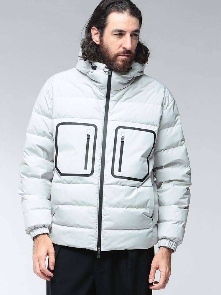 HERNO (ヘルノ) フーデット フルジップ ダウンブルゾン PRO-METEO HRPI001291U メンズ