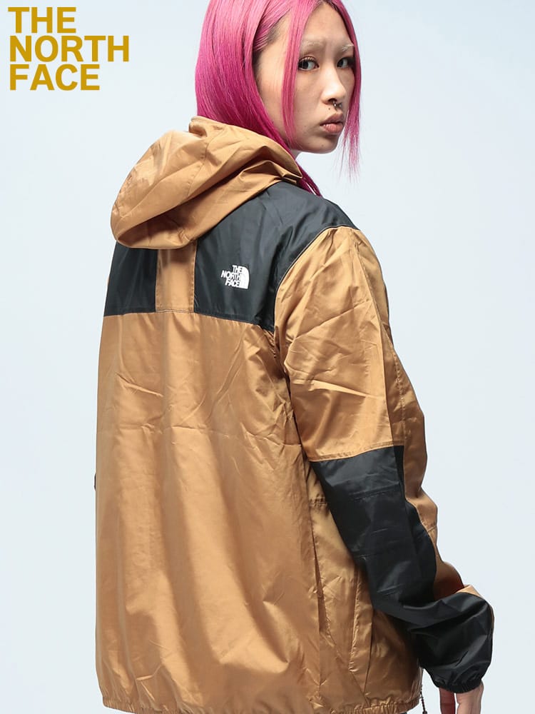 THE NORTH FACE (ザ ノースフェイス) 切り替え ロゴプリント フルジップ マウンテンパーカー DRY
