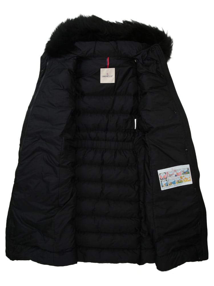 MONCLER (モンクレール) シープファー フルジップ ダウンコート 