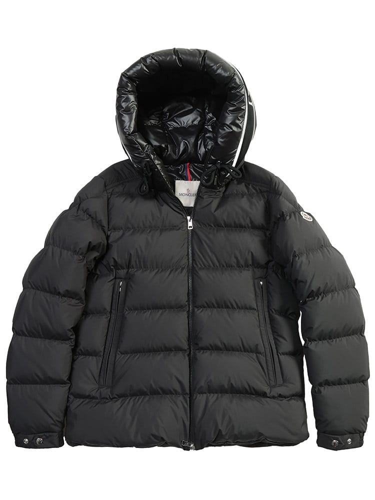 MONCLER (モンクレール) フードロゴ フルジップ ダウンジャケット 