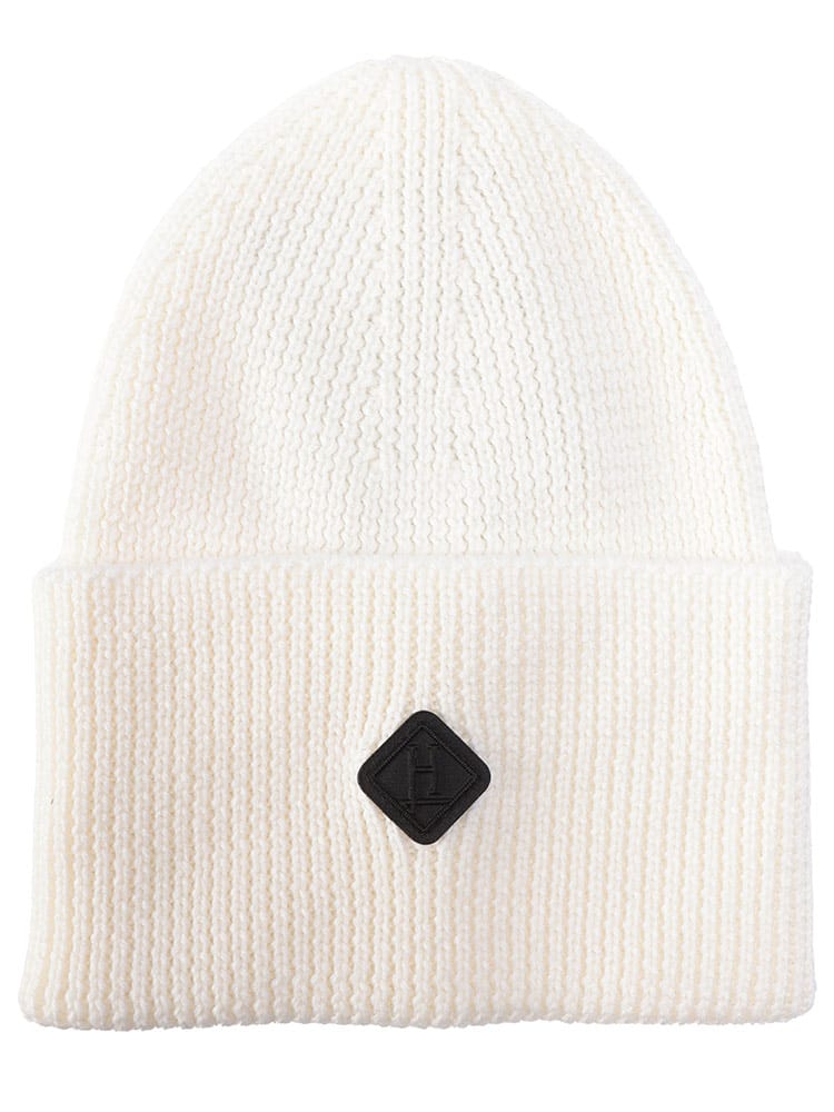 HERNO (ヘルノ) ヴァージンウール ロゴパッチ ニットキャップ HRBER00044U メンズ