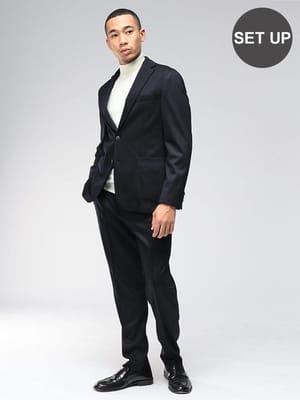HUGO BOSS (ヒューゴボス) スリムフィット シングル二つ釦 ノータック 