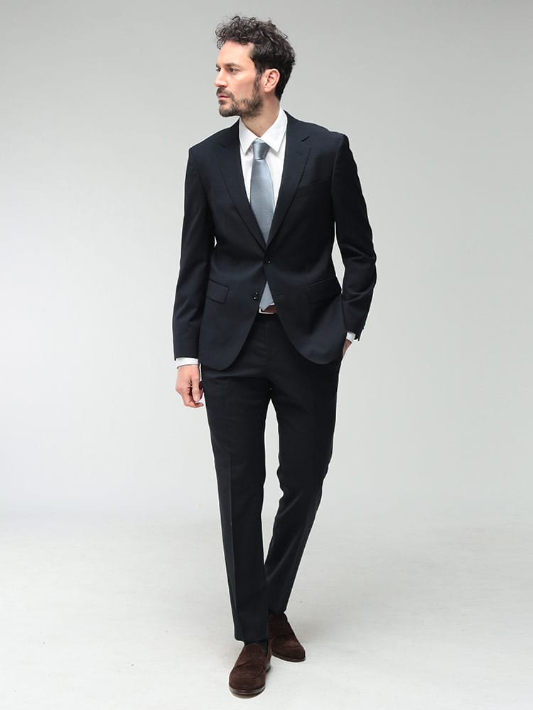 HUGO BOSS (ヒューゴボス) メンズ スーツ 無地 ストレッチ シングル ジャケット ノータック スラックス ビジネス スーツ HBHG10270084P