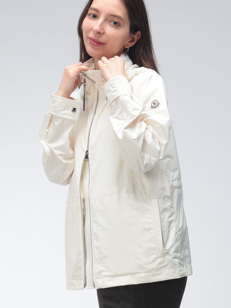 MONCLER (モンクレール) レディース ジャケット ロゴ フード収納 フルジップ ハイネック ブルゾン ENETTE エネット MCLENETTE6