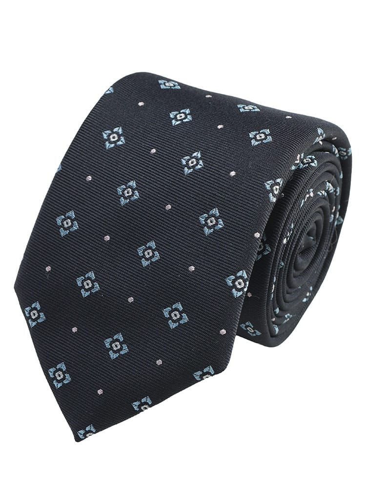 HUGO BOSS (ヒューゴボス) メンズ ネクタイ シルク混 小紋柄 ネクタイ HB50555934B