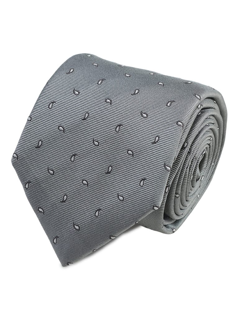 HUGO BOSS (ヒューゴボス) メンズ ネクタイ シルク100％ ミニペイズリー 小紋柄 ネクタイ HB50556050