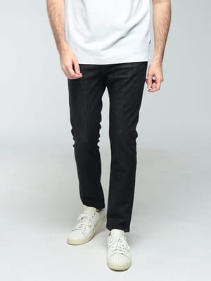 HUGO BOSS (ヒューゴボス) メンズ ジーンズ ロゴ 5P ストレッチ ジップフライ デニム パンツ HB50555219