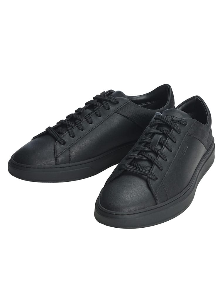 HUGO BOSS (ヒューゴボス) メンズ スニーカー エンボスロゴ BBモノグラム ローカット レースアップ スニーカー HB50557872