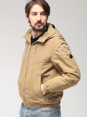 HUGO BOSS (ヒューゴボス) メンズ ジャケット ワンポイント フルジップ ブルゾン MICRO FIBER POPLIN HB50544135