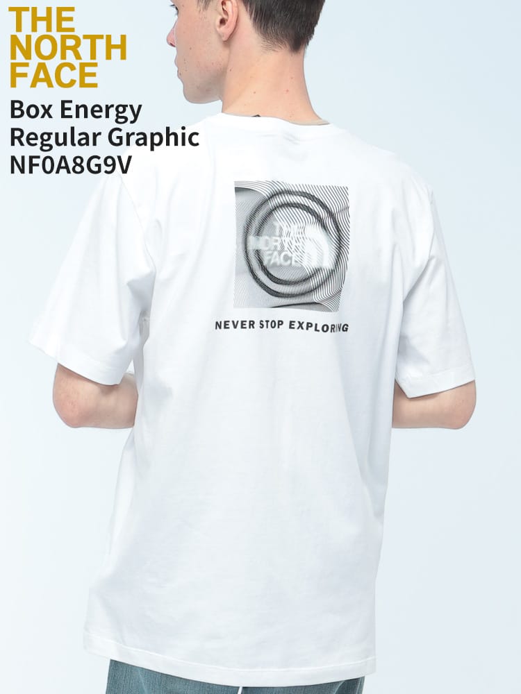 THE NORTH FACE (ザ ノースフェイス) Tシャツ 半袖 NSE Box Energy Regular Graphic バックデザイン クルーネック カットソー NF0A8G9V ユニセックス