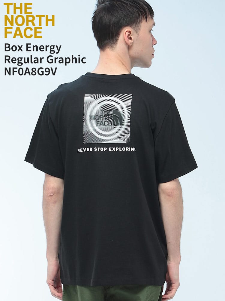 THE NORTH FACE (ザ ノースフェイス) Tシャツ 半袖 NSE Box Energy Regular Graphic バックデザイン クルーネック カットソー NF0A8G9V ユニセックス