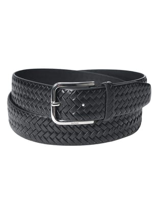 HUGO BOSS (ヒューゴボス) メンズ ベルト レザーメッシュ ピンバックル HB50560430