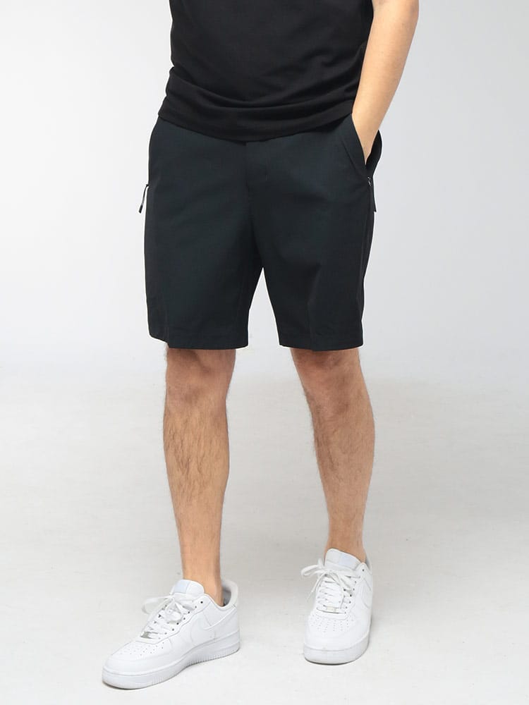 HUGO BOSS (ヒューゴボス) メンズ ショートパンツ バックロゴ ジップフライ ショーツ HBG50559983