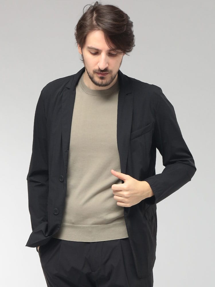 HUGO BOSS (ヒューゴボス) メンズ ジャケット ストレッチナイロン 撥水 防風 シングル 2ツ釦 テーラード HRGA000179U