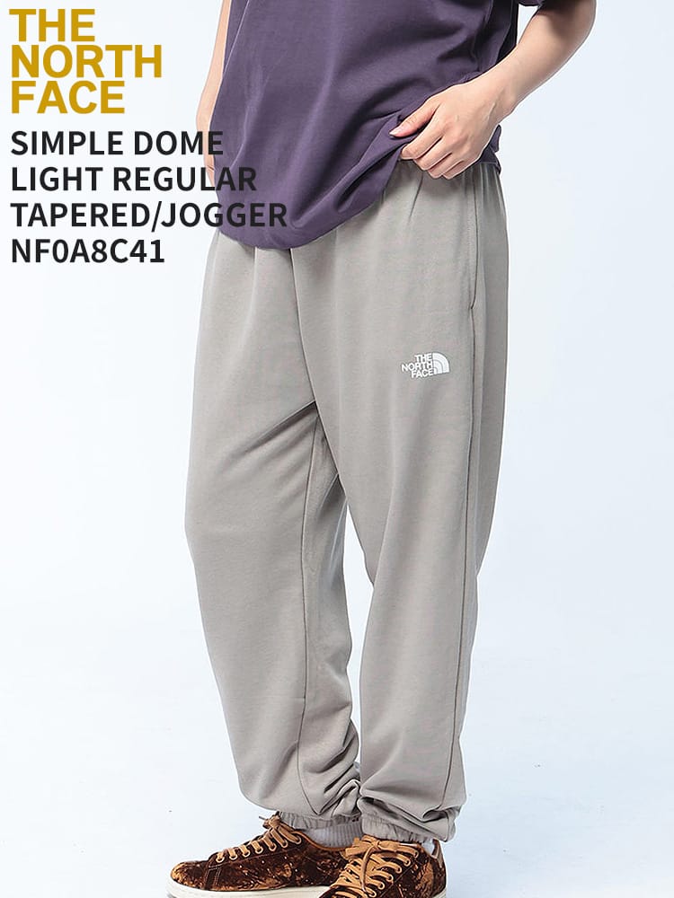 THE NORTH FACE (ザ ノースフェイス) スウェット ジョガーパンツ SIMPLE DOME LIGHT REGULAR TAPERED レギュラーフィット テーパード スウェット パンツ ユニセックス