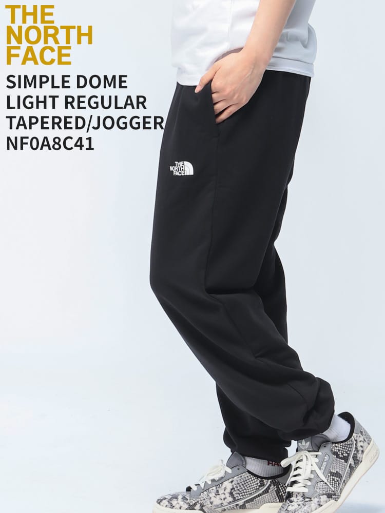 THE NORTH FACE (ザ ノースフェイス) スウェット ジョガーパンツ SIMPLE DOME LIGHT REGULAR TAPERED レギュラーフィット テーパード スウェット パンツ ユニセックス