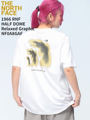 THE NORTH FACE (ザ ノースフェイス) Tシャツ 半袖 1966 RNF HALF DOME Relaxed Graphic リラックスフィット 1966 ハーフドーム バックプリント ユニセックス NF0A8GAF