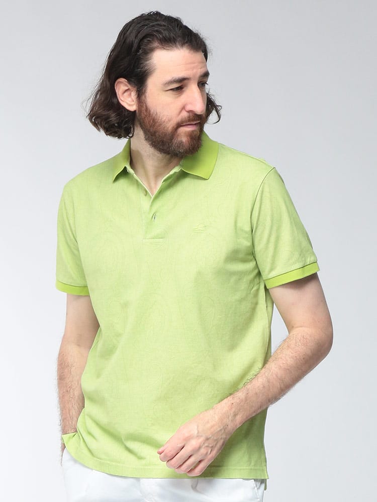 ETRO (エトロ) メンズ ポロシャツ 半袖 ペイズリー柄 ワンポイント刺繍  ETMD0004AKF84