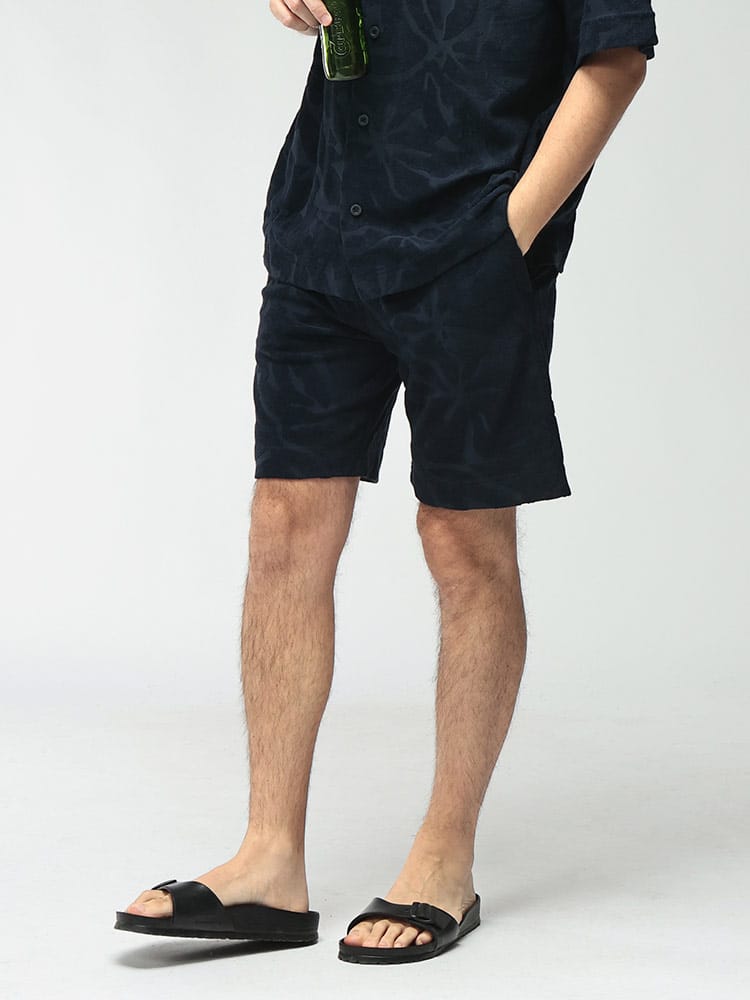 HUGO BOSS (ヒューゴボス) メンズ ショートパンツ 花柄パイル ポケット付き ショーツ HBO50566816