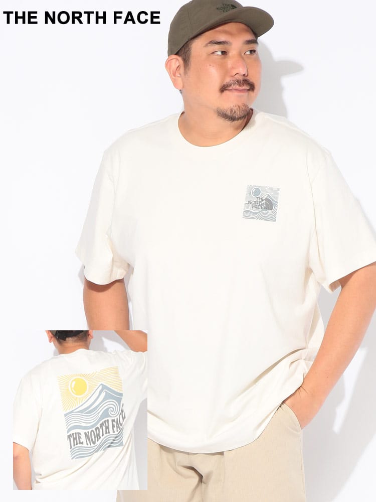 Tシャツ 半袖 メンズ 大きいサイズ バックプリント クルーネック カットソー MOUNTAIN ESCAPE RELAXED SS TEE トップス コットン プリント 涼しい 春 夏