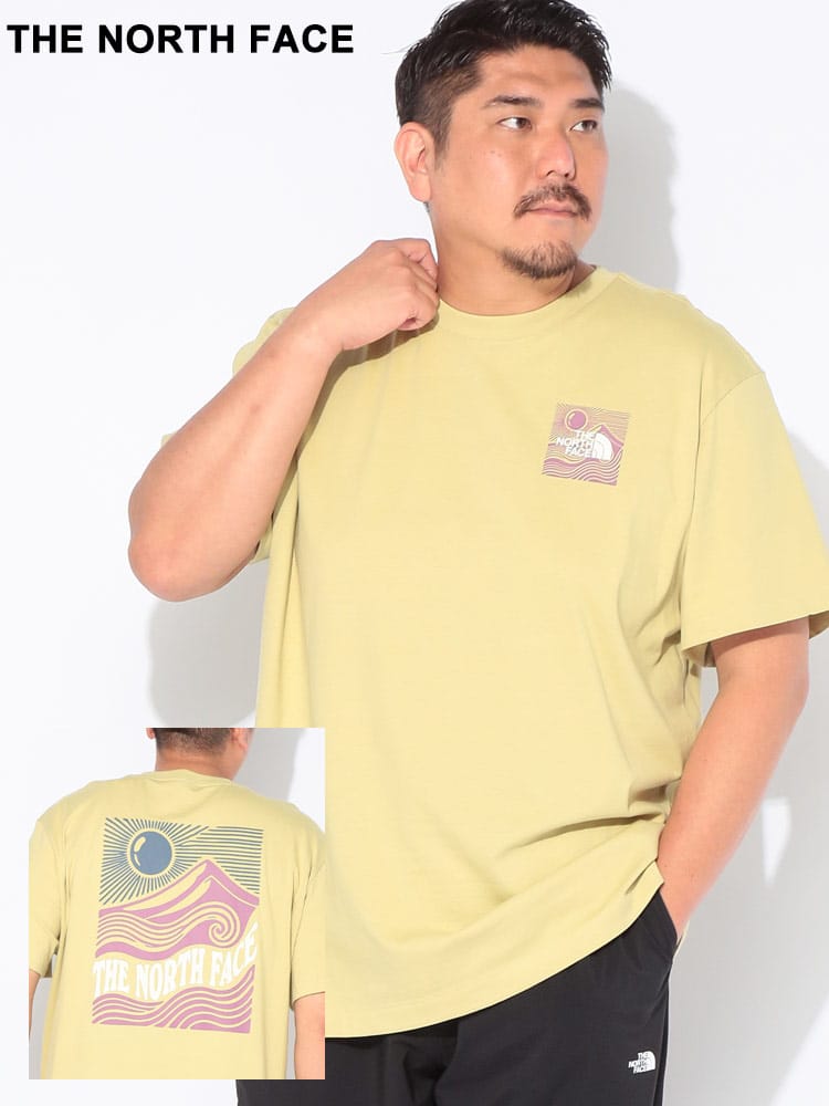 Tシャツ 半袖 メンズ 大きいサイズ バックプリント クルーネック カットソー MOUNTAIN ESCAPE RELAXED SS TEE トップス コットン プリント 涼しい 春 夏