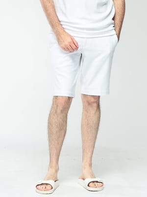 HUGO BOSS (ヒューゴボス) メンズ ショートパンツ 4WAYストレッチ ワンポイントロゴ ジップフライ ショーツ SLIMFIT HBG50511436
