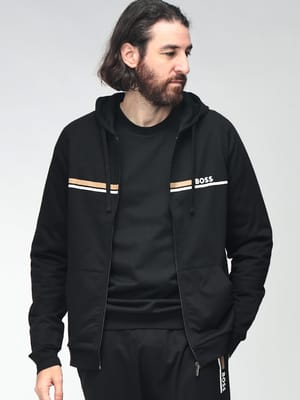 HUGO BOSS (ヒューゴボス) メンズ パーカー 長袖 ロゴライン フルジップ  HBU5054785