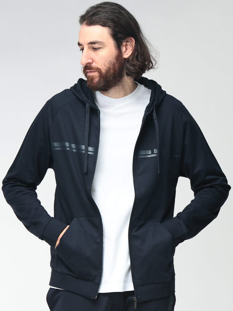 HUGO BOSS (ヒューゴボス) メンズ パーカー 長袖 ロゴライン フルジップ  HBU5054785