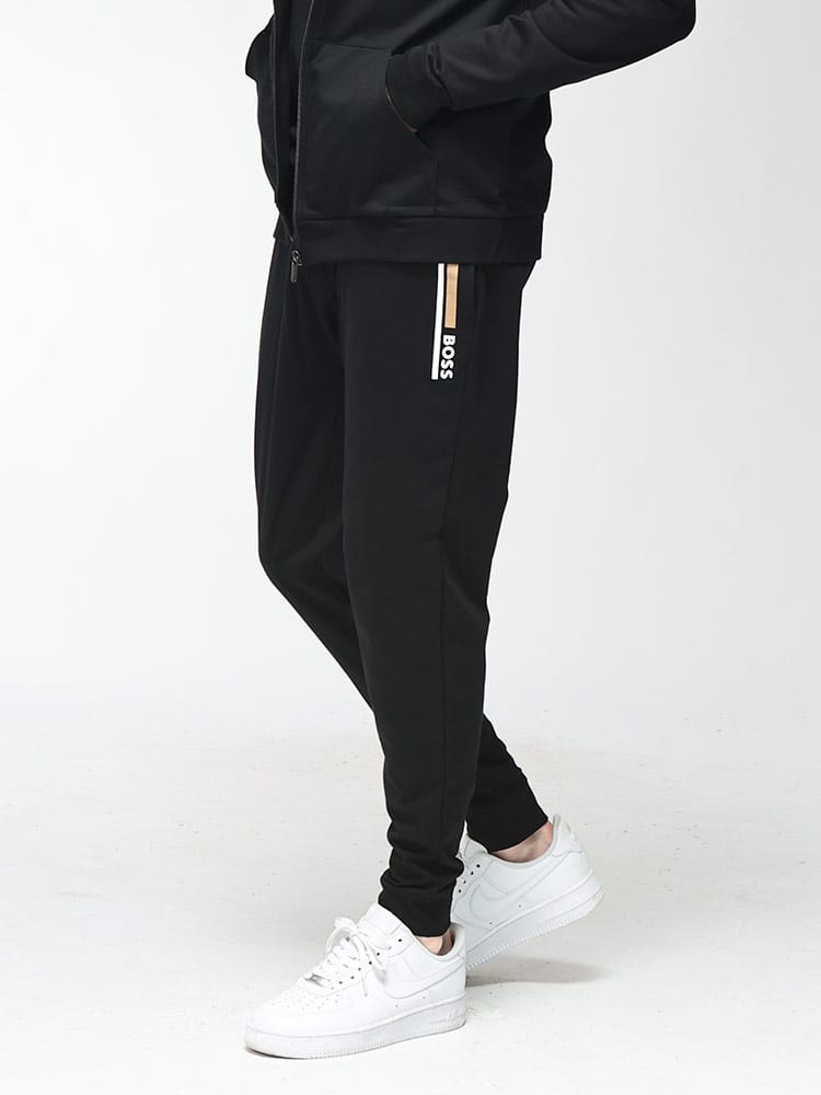 HUGO BOSS (ヒューゴボス) メンズ パンツ ロゴプリント ウエストコード ロングパンツ HBU50554784