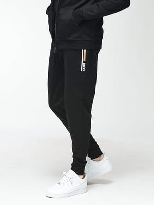 HUGO BOSS (ヒューゴボス) メンズ パンツ ロゴプリント ウエストコード ロングパンツ HBU50554784