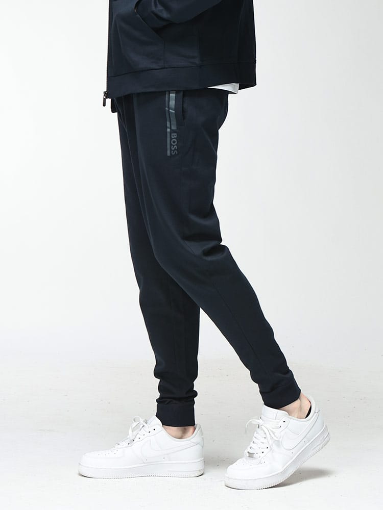 HUGO BOSS (ヒューゴボス) メンズ パンツ ロゴプリント ウエストコード ロングパンツ HBU50554784