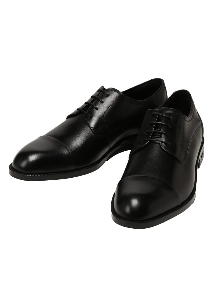 HUGO BOSS (ヒューゴボス) メンズ レザーシューズ レザー キャップトゥ ダービーシューズ