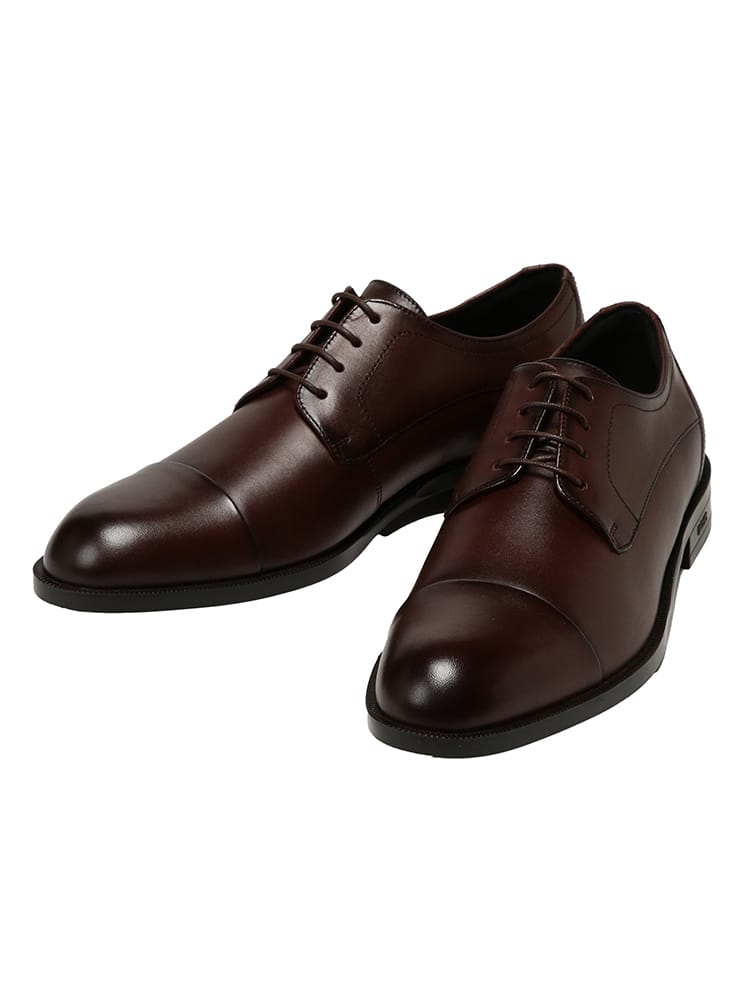 HUGO BOSS (ヒューゴボス) メンズ レザーシューズ レザー キャップトゥ ダービーシューズ