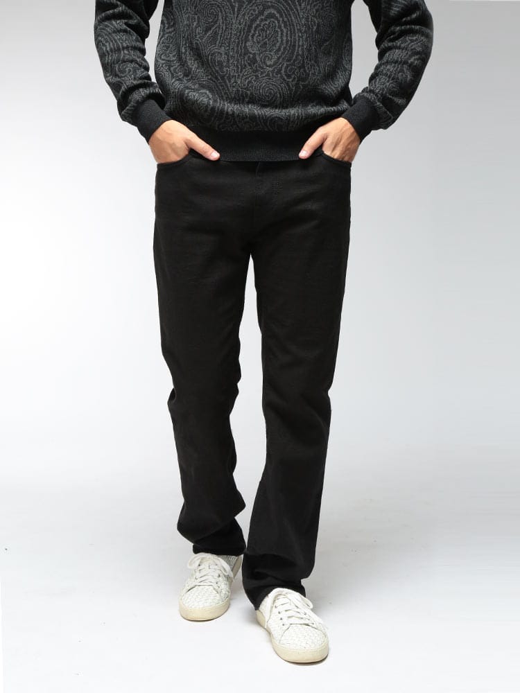 ETRO (エトロ) メンズ ジーンズ デニムパンツ レギュラーフィット ペイズリージャガード 5ポケット デニム MRNB0499TTE21 ETMRNB0499TTE21