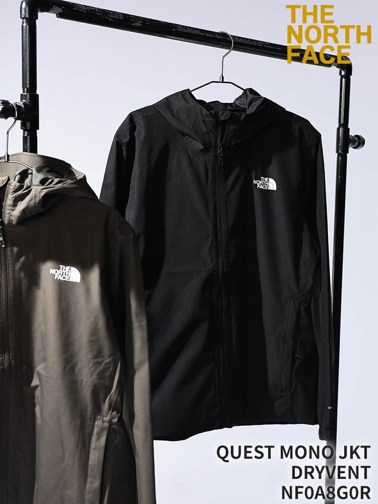 THE NORTH FACE (ザ ノースフェイス) マウンテンジャケット メンズ レディース 撥水 ワンポイントロゴ フード付き クエスト モノジャケット QUEST MONO JKT DRYVENT NF0A8G0R